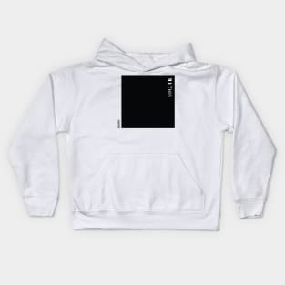 black and white square Kids Hoodie